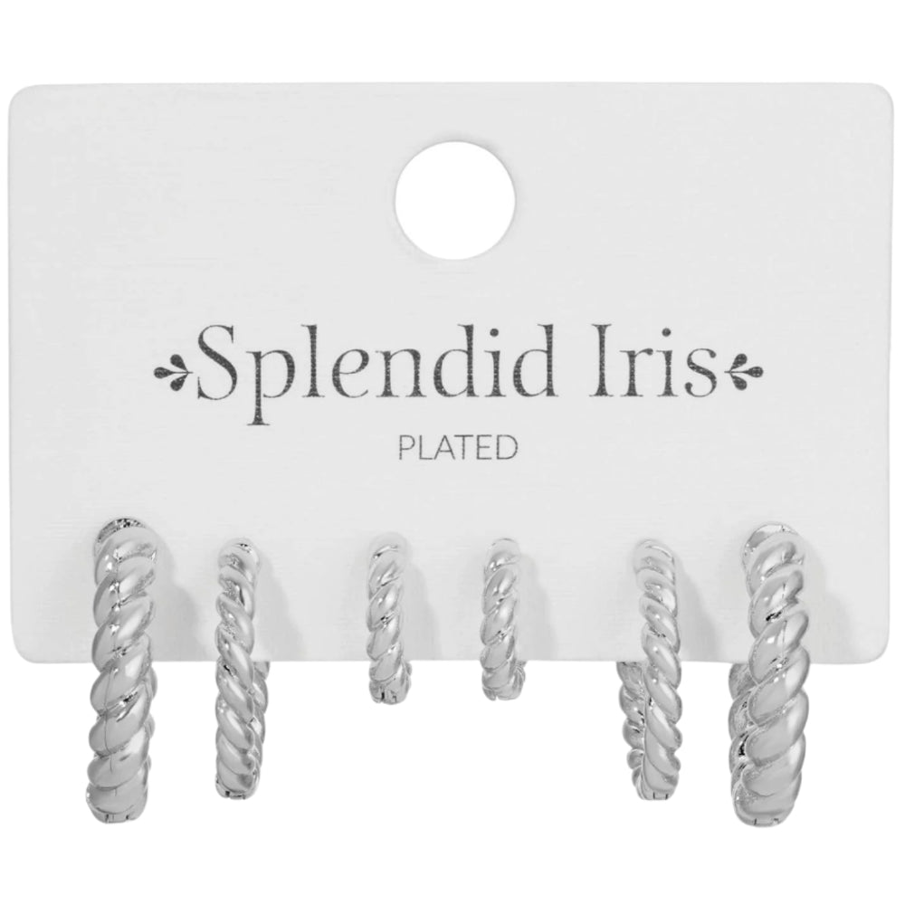 Splendid Iris Huggies Hoop Earrings - 3 pc.