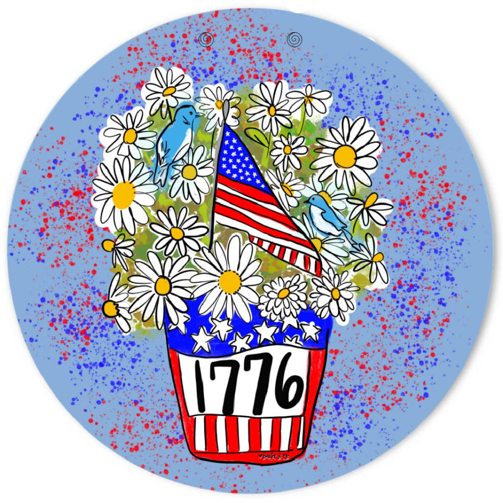 Baxter & Me 1776 Patriotic Door Hanger -  23"