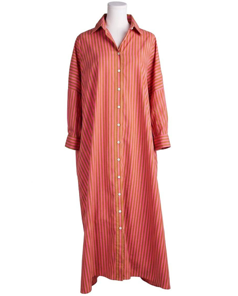 Ink+Alloy Colette Cotton Striped Shirtdress