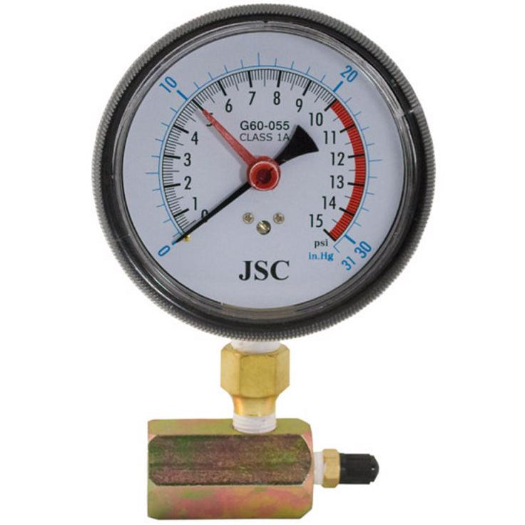 Jones Stephens 4" Stainless Steel Pressure Gauge - 15 PSI