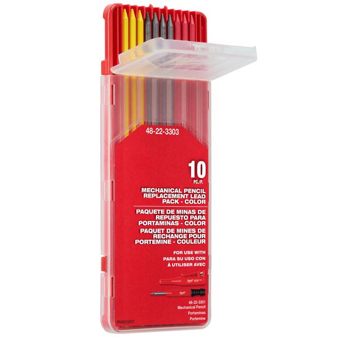 Milwaukee Replacement Marking Pencil Leads - 10 pc. (Assorted)