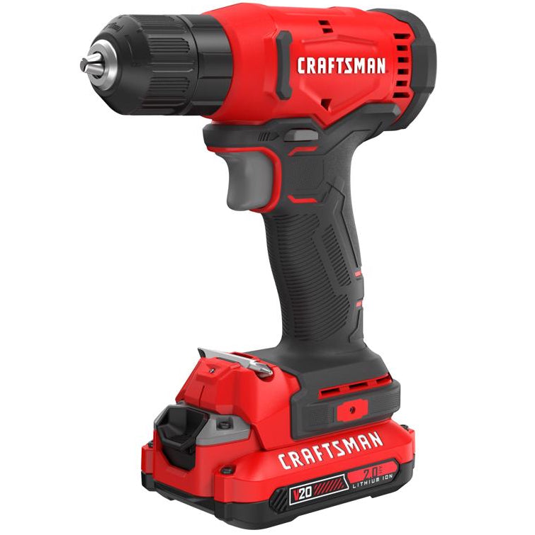 Craftsman V20 MAX 3/8" Cordless Drill/Driver Kit (w/ Battery & Charger)