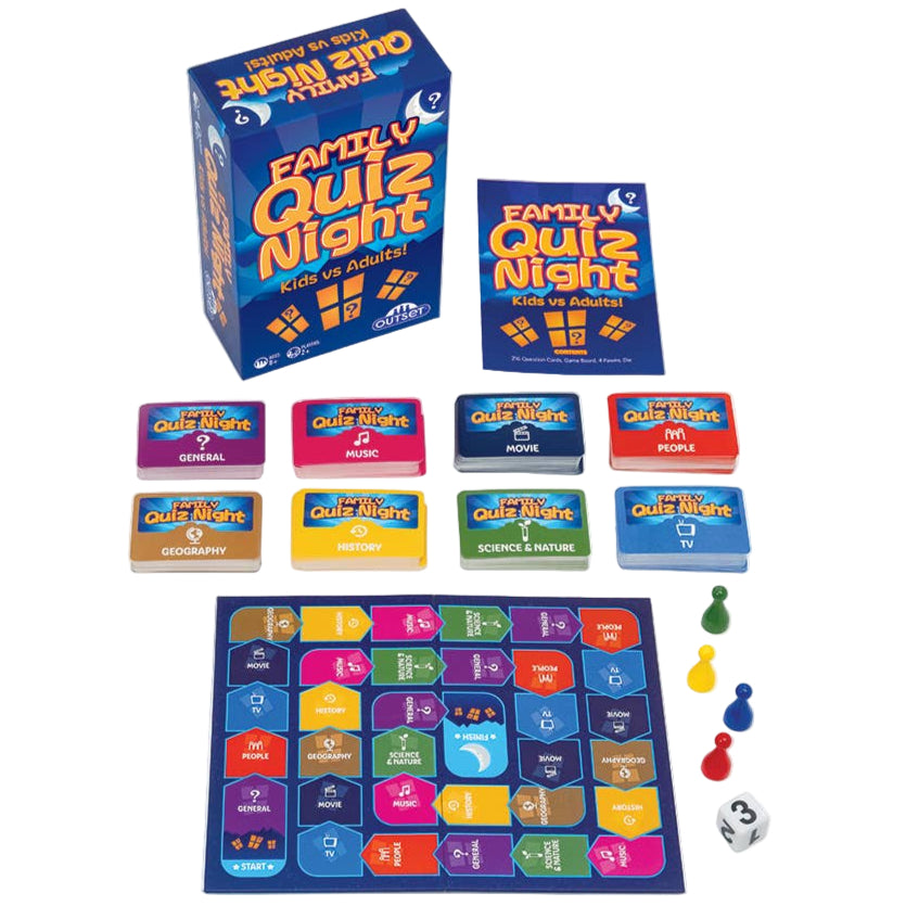 Outset "Family Quiz Night" Trivia Card Game