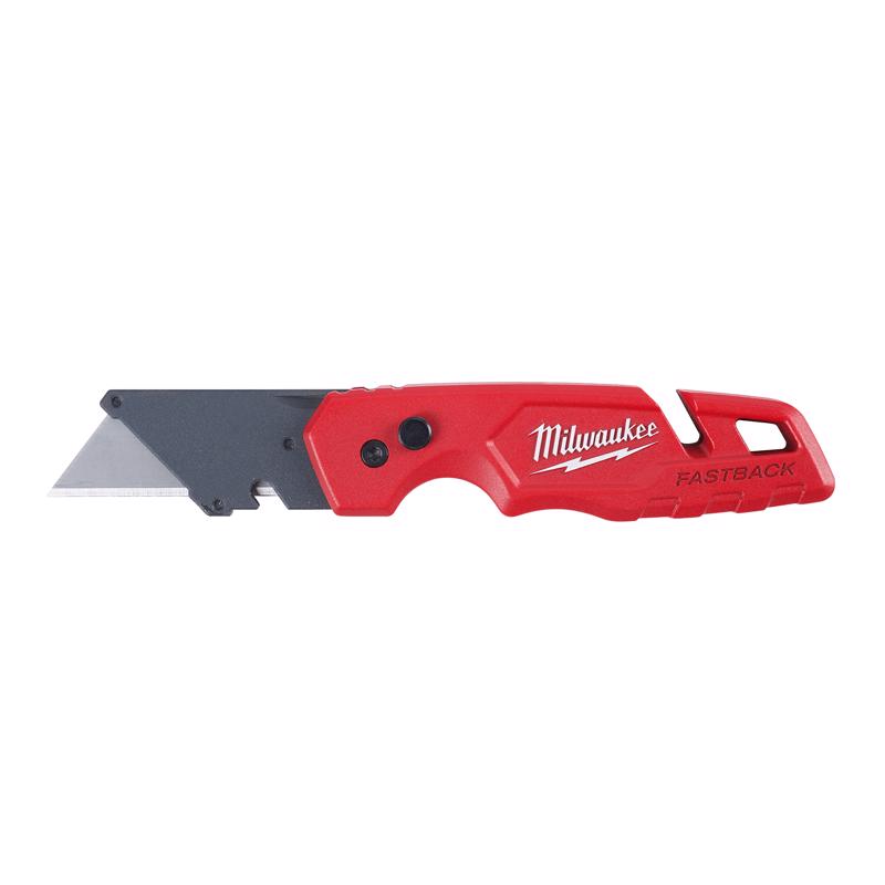 Milwaukee Fastback Press and Flip Folding Utility Knife - 7.25"