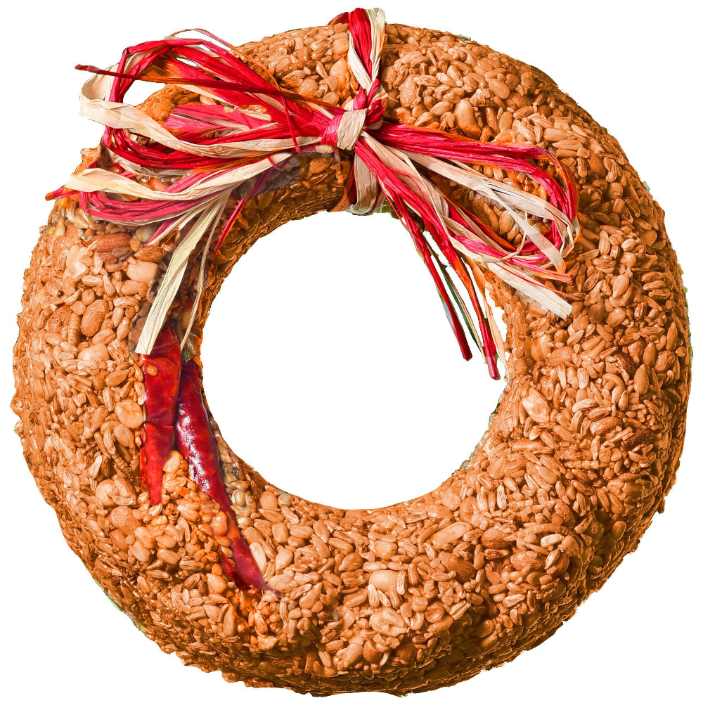 Mr. Bird Flaming Hot Spicy Wild Bird Seed Wreath - 12 oz.