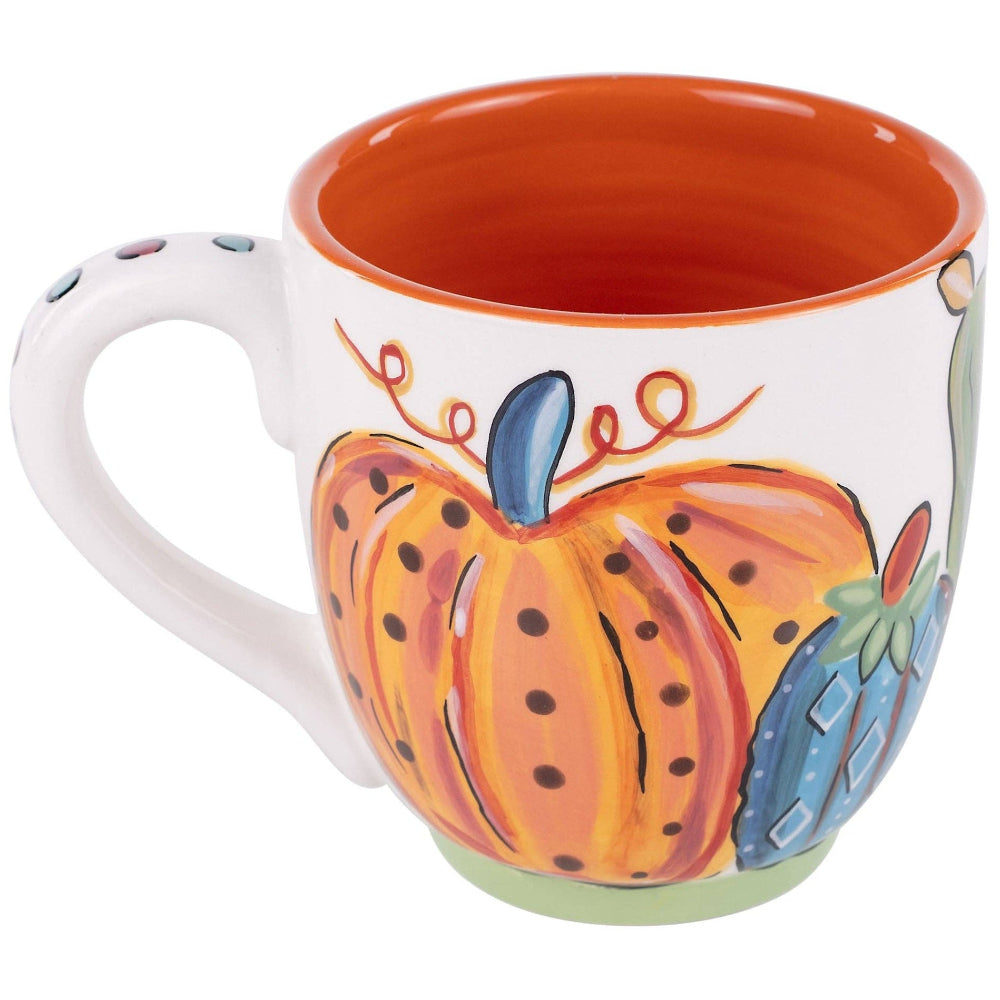Glory Haus Ceramic Colorful Pumpkins Mug - 16 oz.