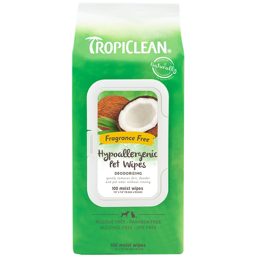 TropiClean Multi-Purpose Pet Wipes - 100 pc.