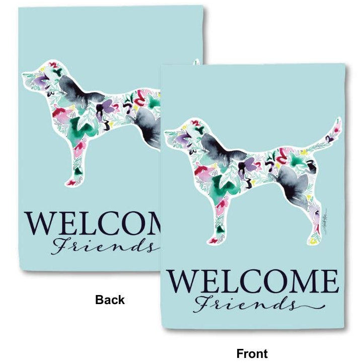 Amanda Klein Double-Sided Polyester "Welcome" Garden Flags - 12" x 18"