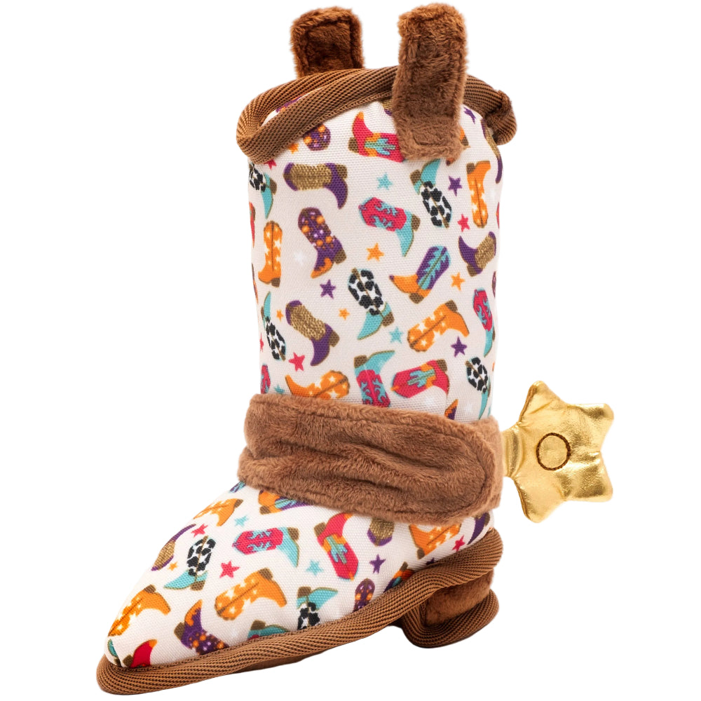 Worthy Dog Wild West Cowboy Boot Dog Toy - 5.7" & 7.9"