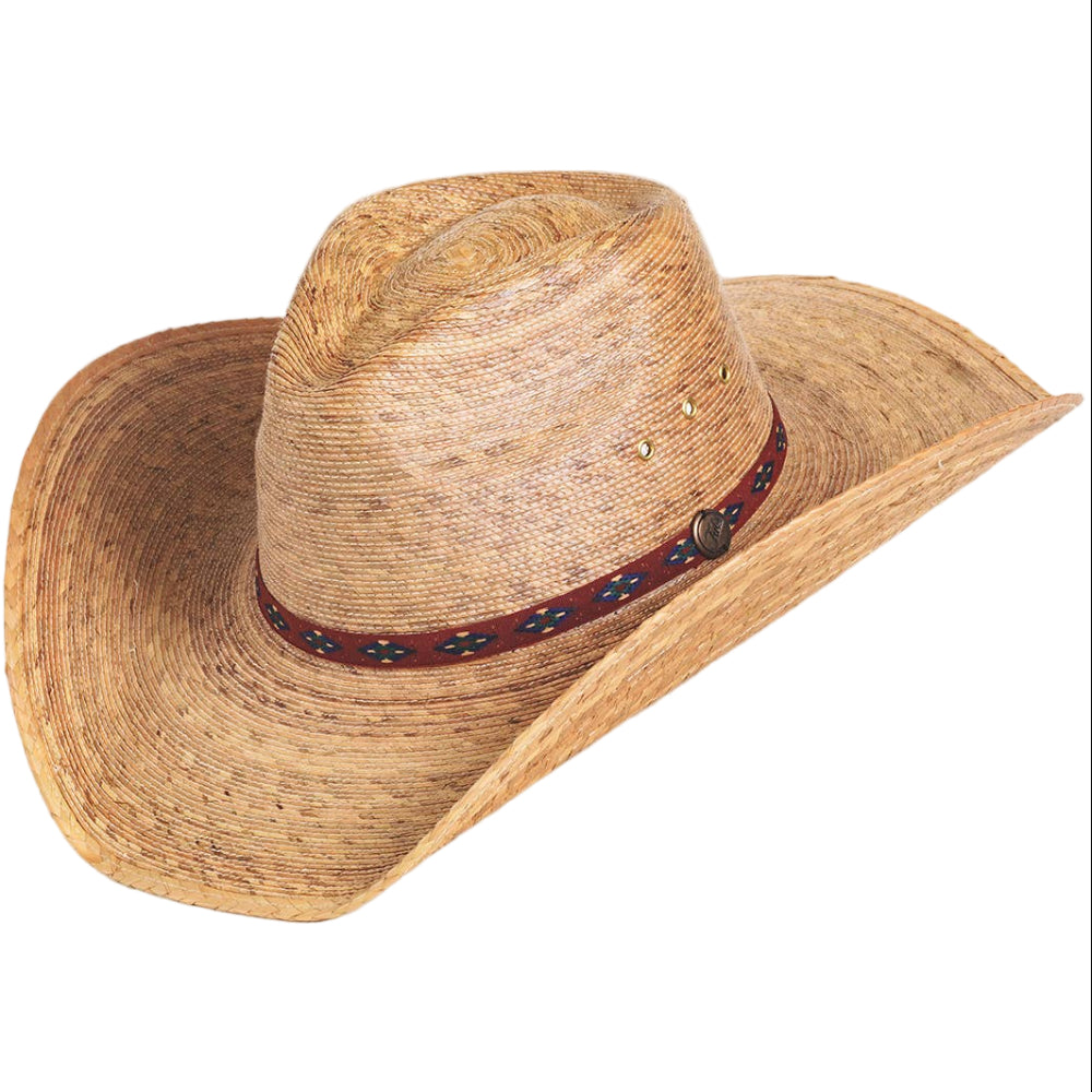 Tula Brazos Natural Palm Straw Cowboy Hat