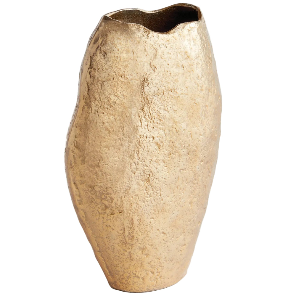 Napa Gold-Toned Harlin Cast Aluminum Vase - 10.25" & 13.25"