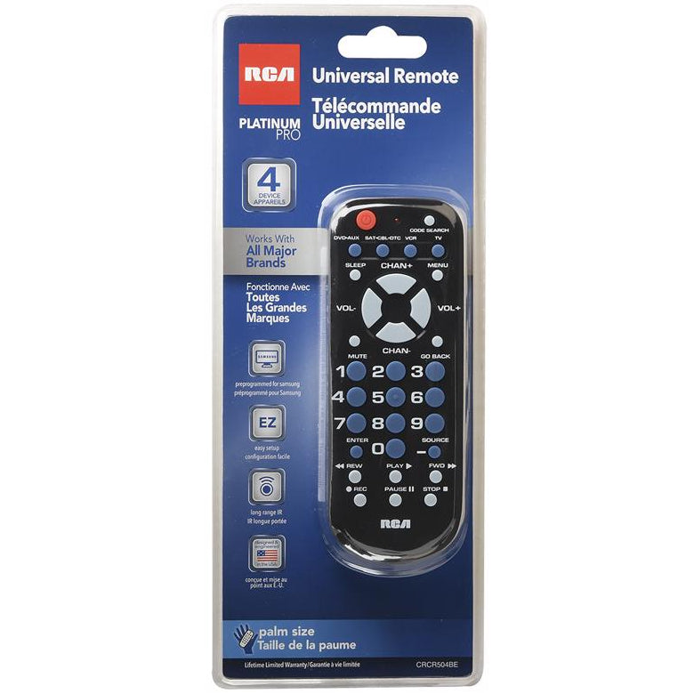 RCA Universal Programmable Remote Control (4 Devices)