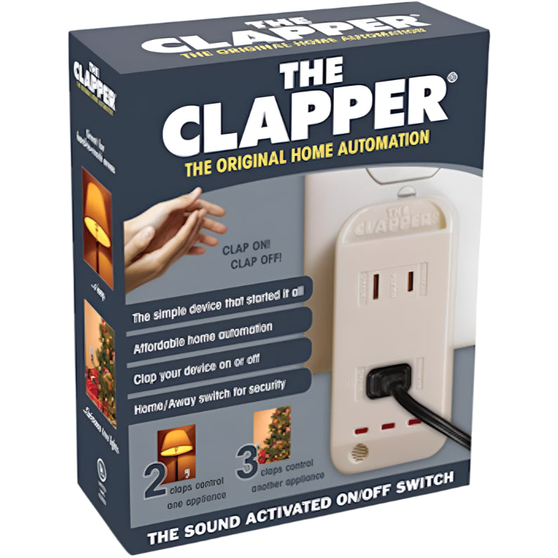 The Clapper Single-Pole Sound Activated Outlet Switch (White)