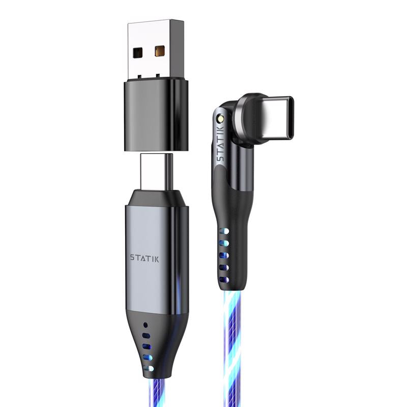 Statik PowerPivot USB-C to USB-C Charging Cable (w/ USB-A Adapter)