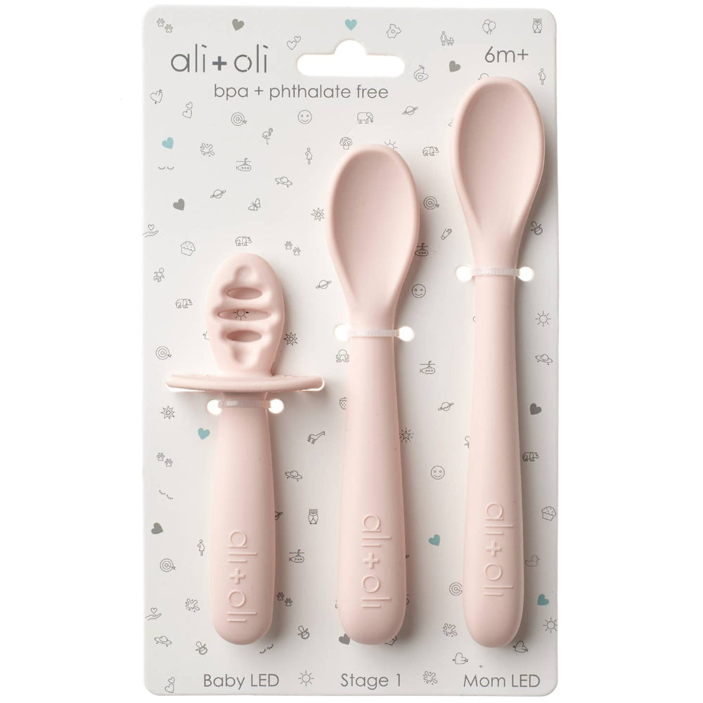 Ali + Oli Silicone Baby Spoon Set - 3 pc.