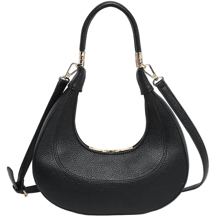 Jen & Co. Clara Vegan Leather Crescent Shoulder Bag