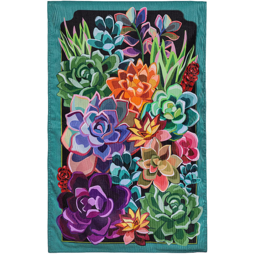 Evergreen Floral Themed House Flags - 28" x 44"