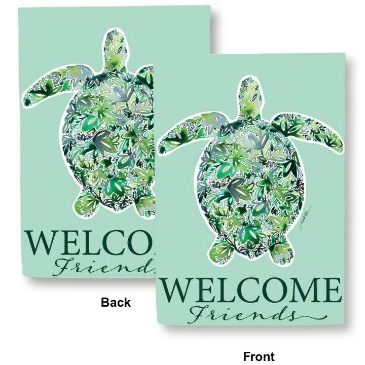 Amanda Klein Double-Sided Polyester "Welcome" Garden Flags - 12" x 18"