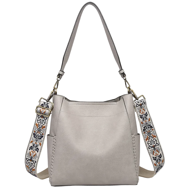 Jen & Co. Penny 2-in-1 Vegan Leather Bucket Bag