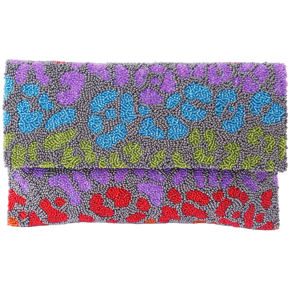 Tiana Designs Handmade Beaded Clutch Bag - 6.5" x 10.3"