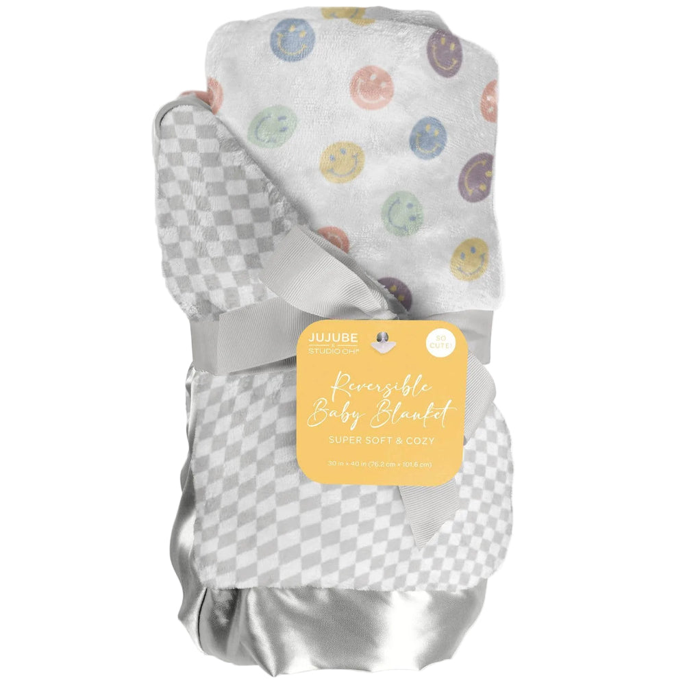 JuJuBe Satin-Trimmed Polyester Baby Blankets - 30" x 40"