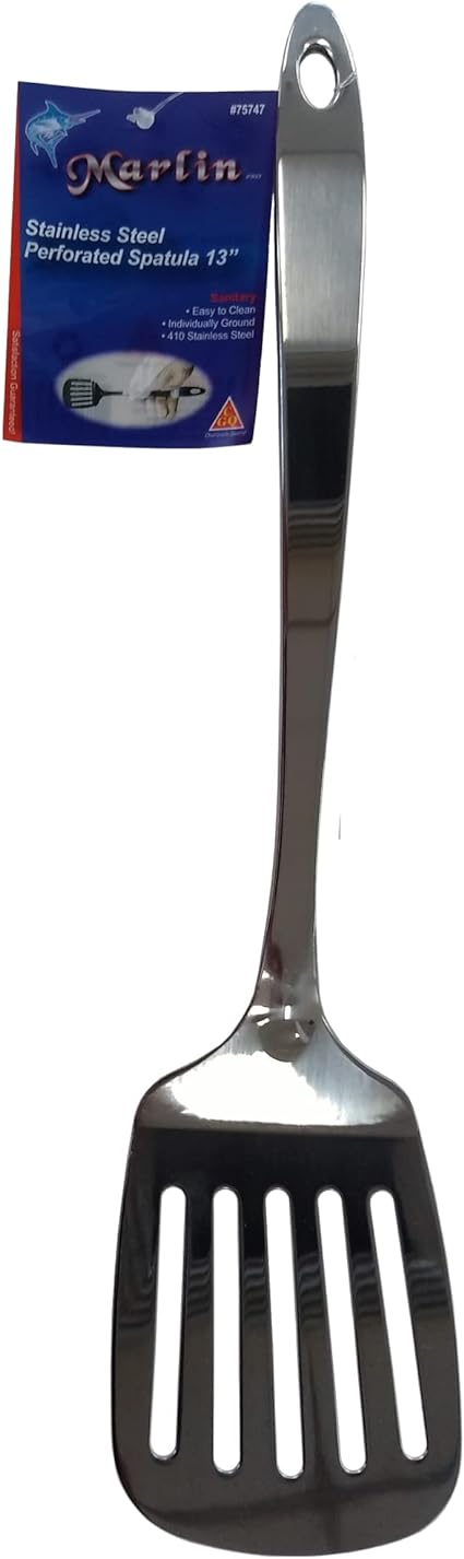 Marlin Pro Stainless Steel Perforated Spatula - 13"