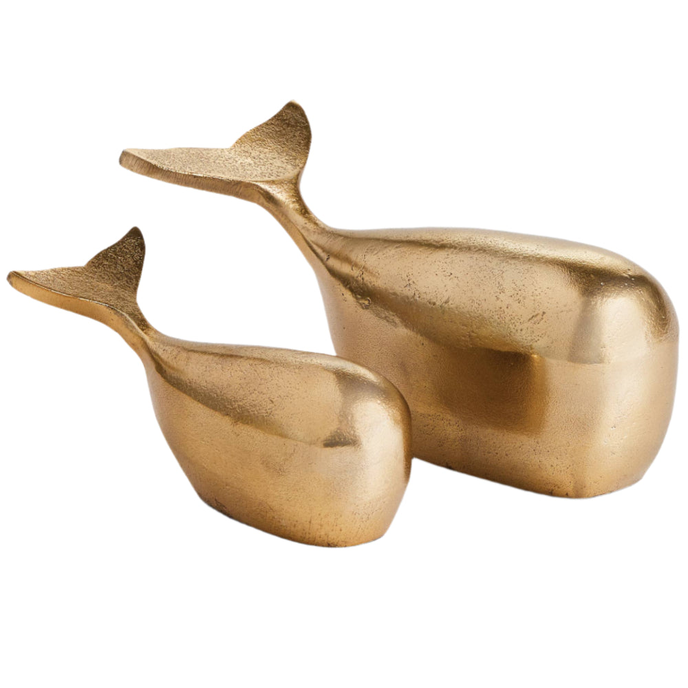 Napa Metallic Moby Whale Sculptures