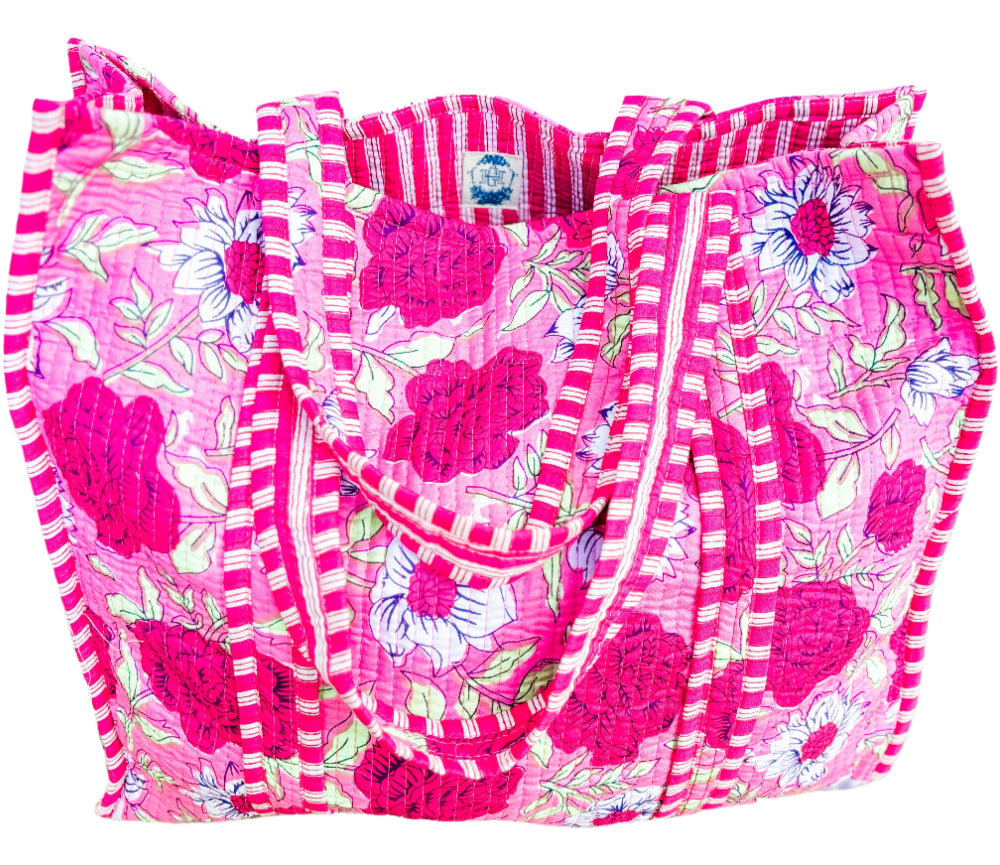 Heart of Grace Quilted Tote Bags - 15" x 16"