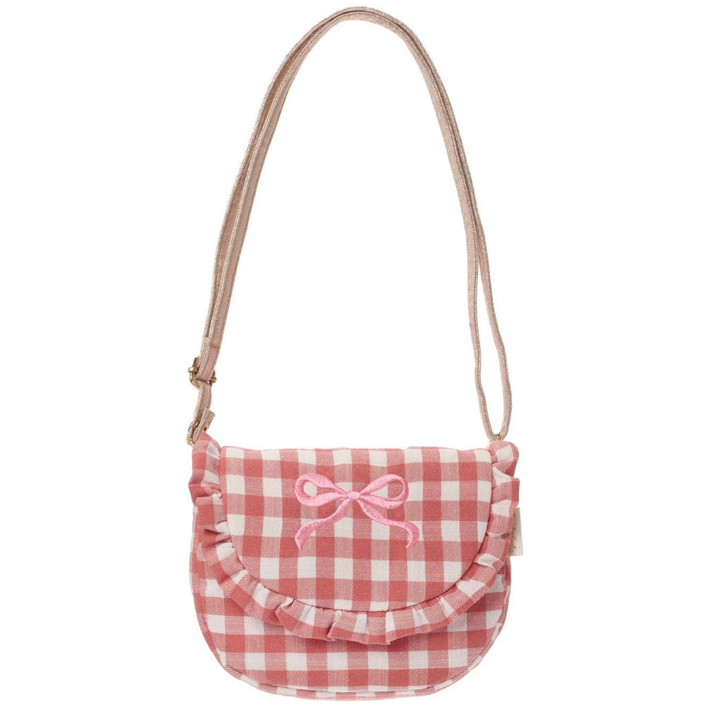 Rockahula Kids Red Gingham Ruffle Bag - 5.5" x 6.7"