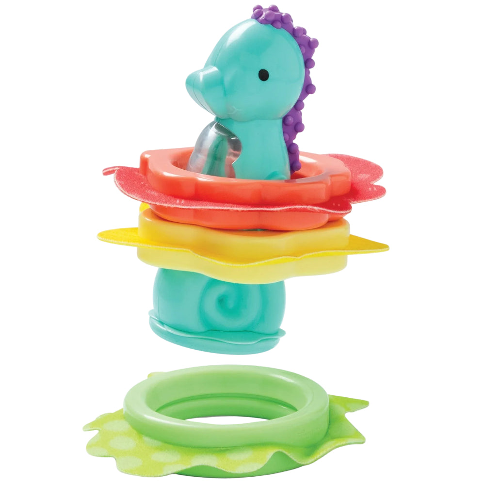 Melissa & Doug Ocean Waves Press-and-Stack Seahorse Toy - 4 pc.