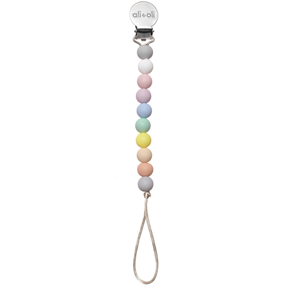 Ali + Oli Beaded Silicone Pacifier Clip