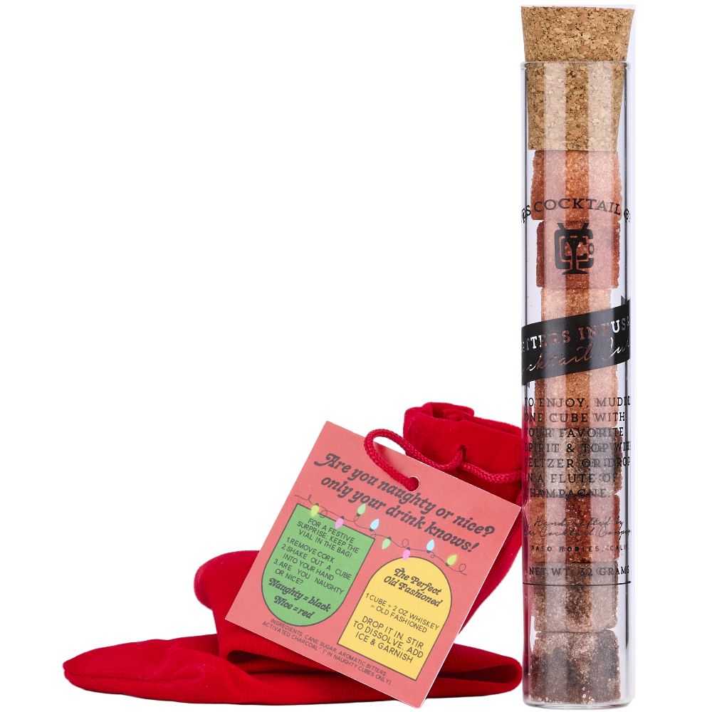 Yes Cocktail Co. "Naughty or Nice?" Old Fashioned Bitters-Infused Sugar Lumps - 8 pc.