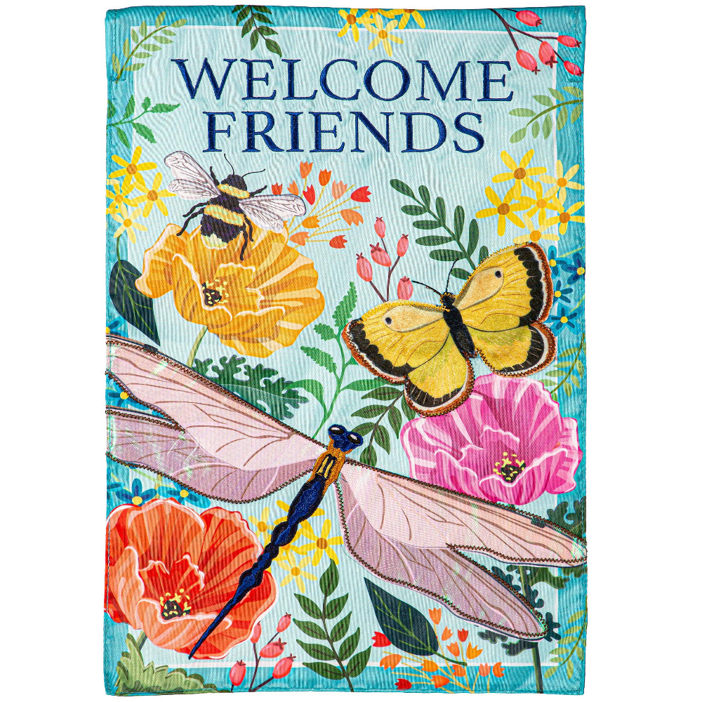 Evergreen "Welcome" Themed Garden Flags - 12.5" x 18"
