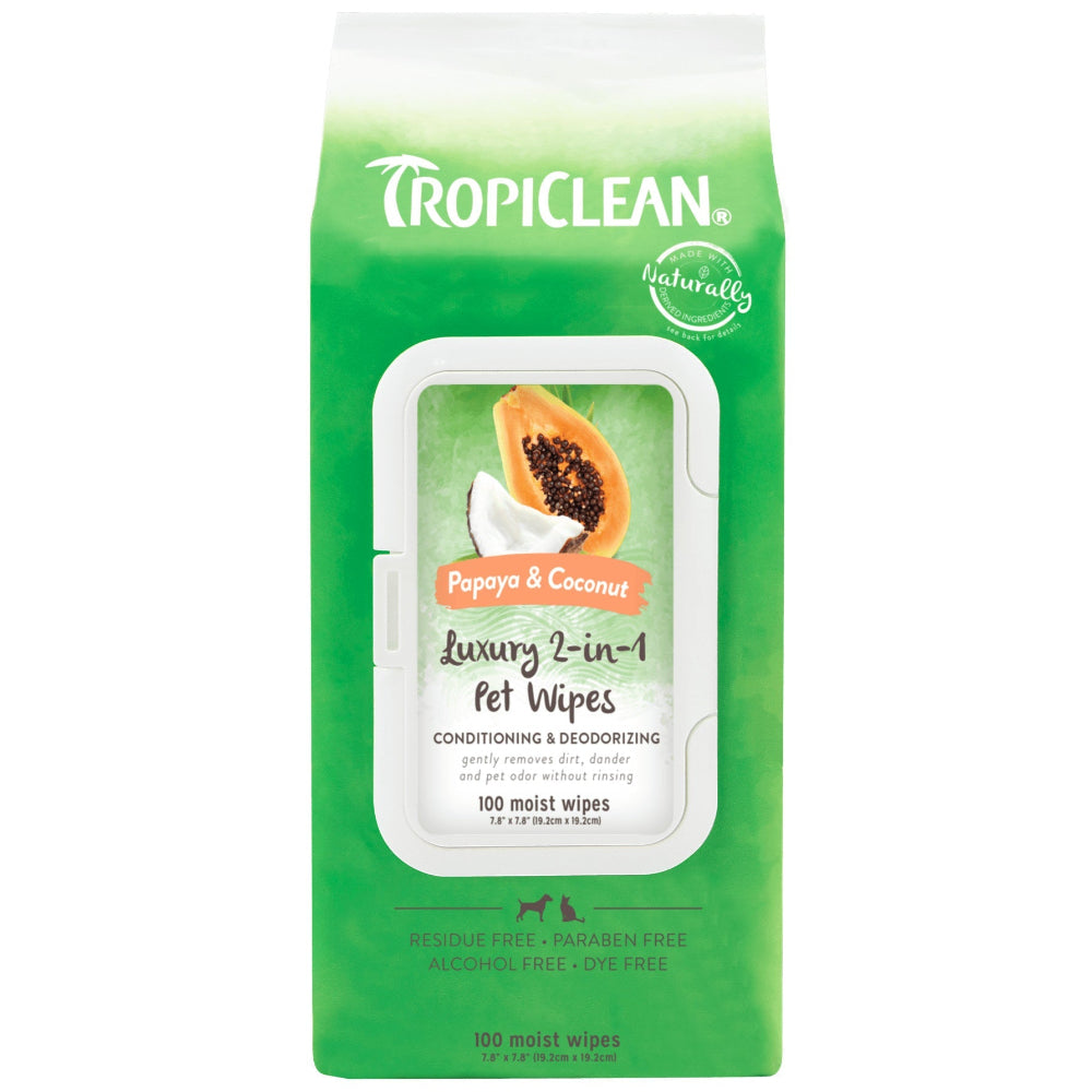 TropiClean Multi-Purpose Pet Wipes - 100 pc.