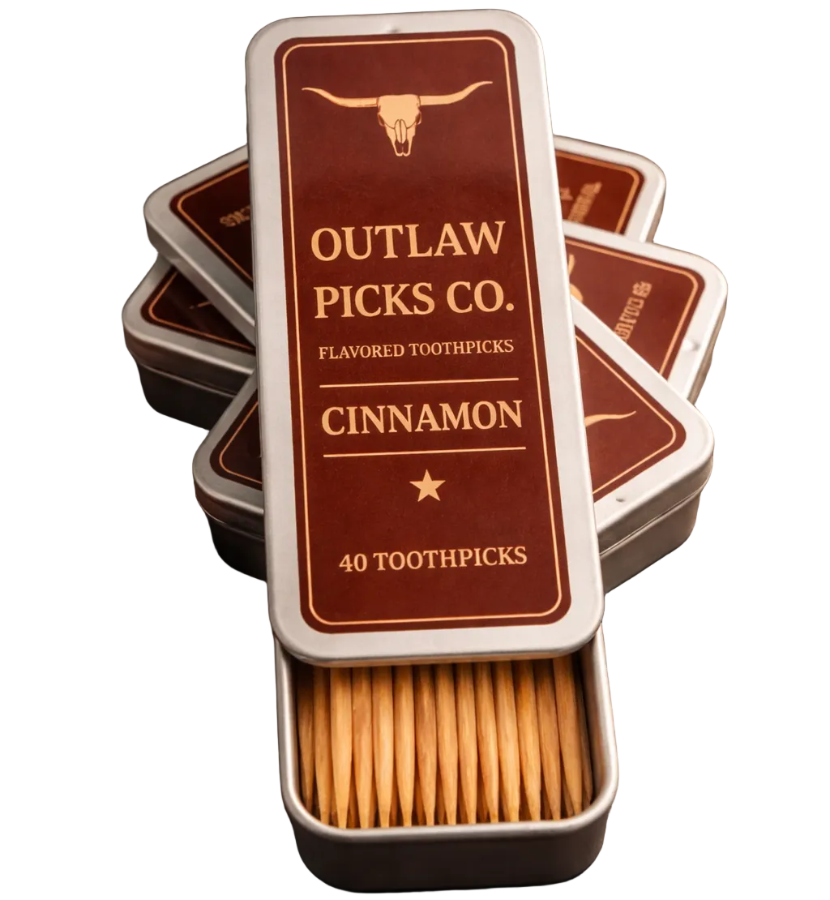 Outlaw Picks Oil-Infused Flavored Toothpicks - 40 pc.