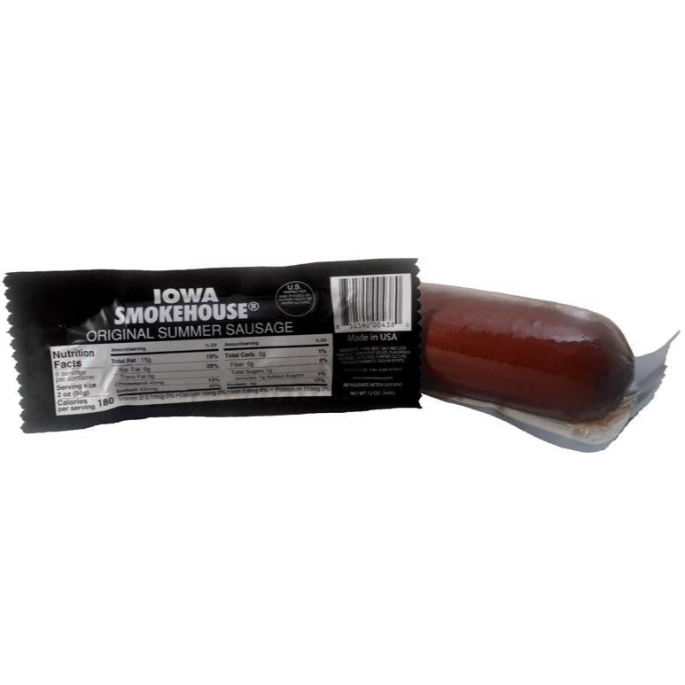 Iowa Smokehouse Original Summer Sausage - 12 oz.