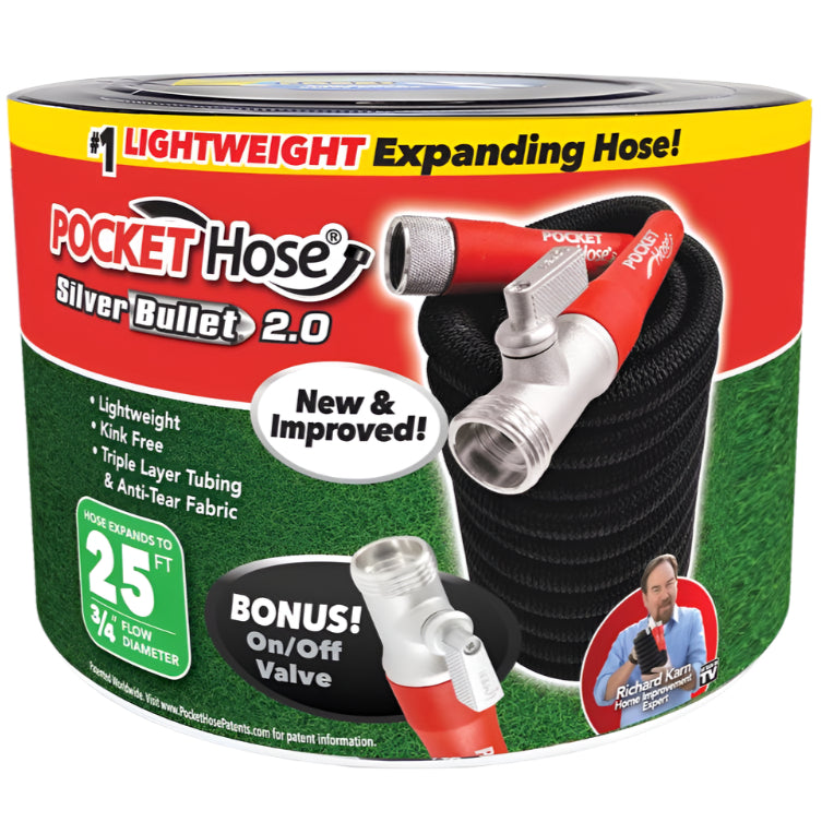 Pocket Hose Silver Bullet 2.0 3/4" Expandible Garden Hose