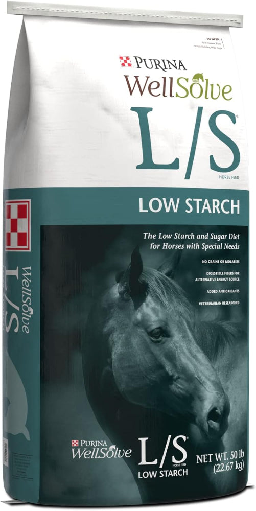 Purina Wellsolve Low Starch & Sugar Horse Feed - 50 lb.