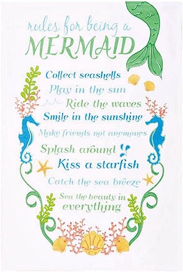 Rules for Being a Mermaid Dish or Hand Towel
