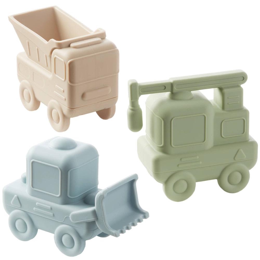 Ali + Oli Silicone Truck Baby Bath Toys - 3 pc.