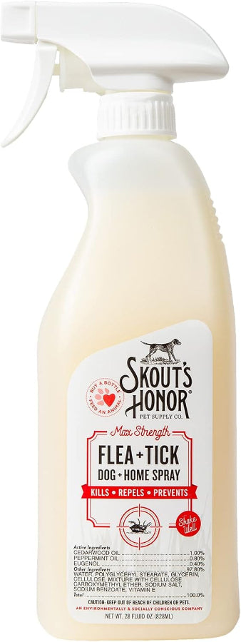 Skout's Honor All-Natural Flea & Tick Dog Spray - 28 oz.
