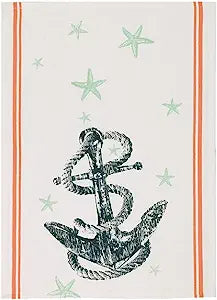 Anchor & Sea Stars Linen Kitchen Towel - 18" x 25"