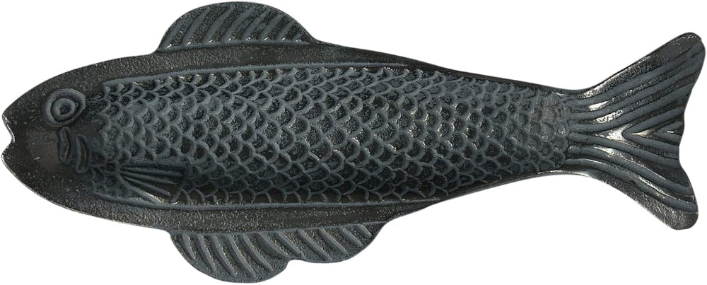 Distressed Cast Aluminum Fish Dish - 14.25"