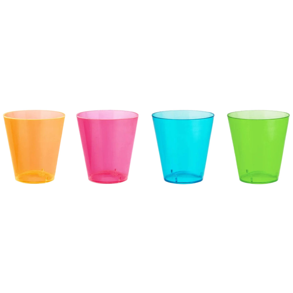 TRUE Disposable Plastic Shot Glasses Party Set - 60 pc.
