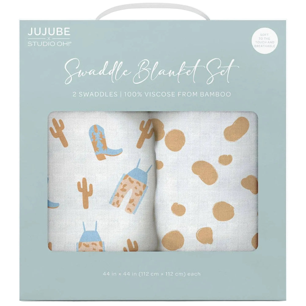 JuJuBe Viscose Baby Swaddling Blanket Set - 44" x 44" (2 pc.)
