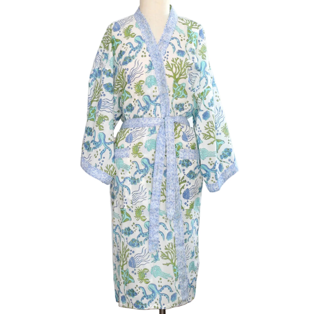 Pacific & Rose Cotton Voile Kimono Robes