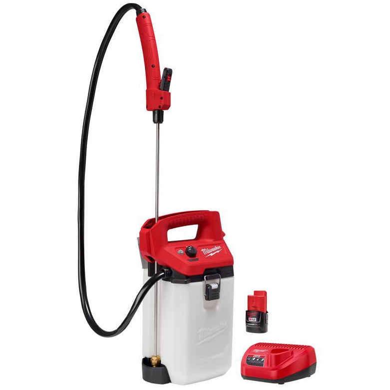 Milwaukee M12 2-Gallon Handheld Battery Sprayer (w/ Battery & Charger)
