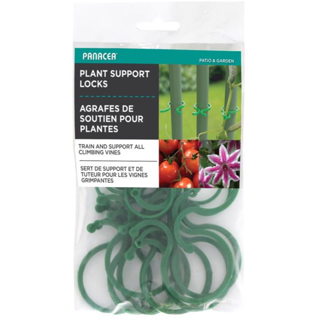 Panacea Plastic Plant Locks (Green) - 25 pc.