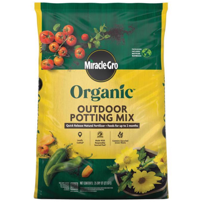 Miracle-Gro All Purpose Organic Potting Mix - 25 qt.