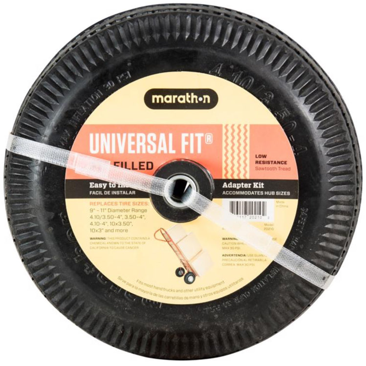 Marathon 10" Universal Fit Pneumatic Offset Hand Truck Tire